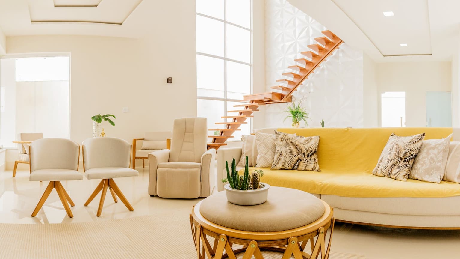 Bright, welcoming living room with natural light