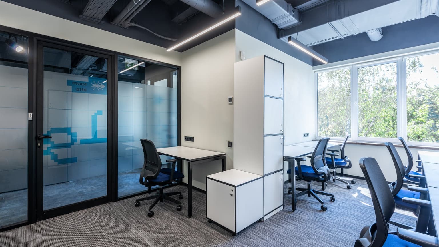 Sleek modern office interior