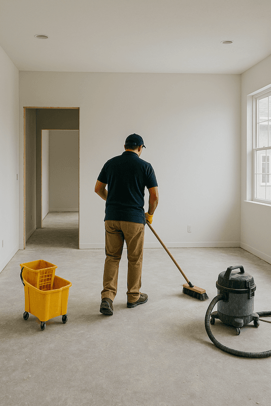 Post construction cleaning