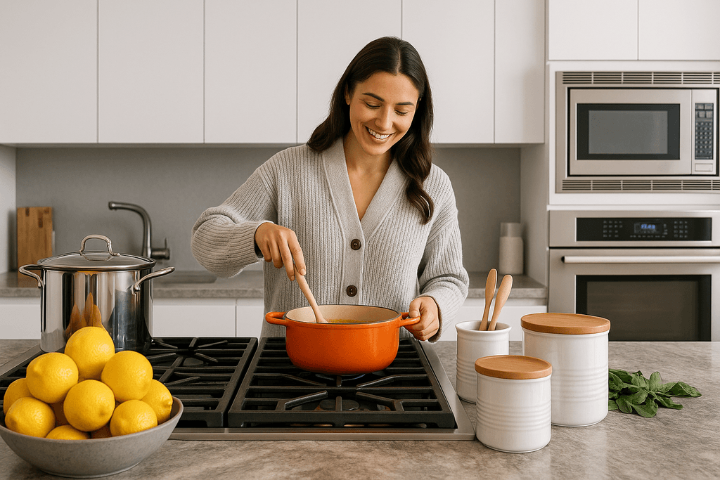 Happy customer house cleaning