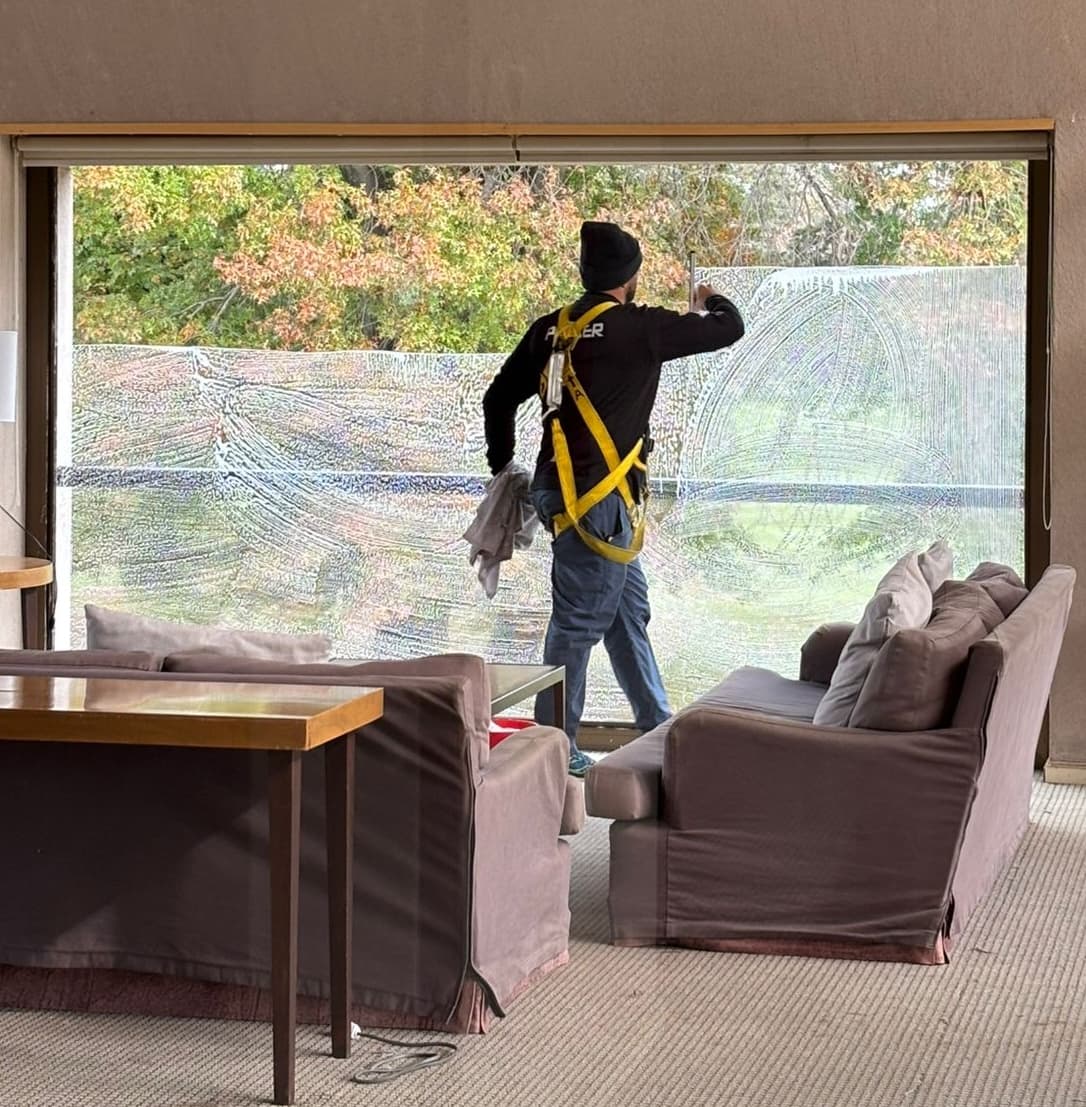 Professional window cleaning service